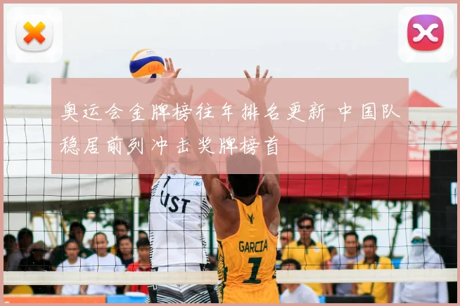 奥运会金牌榜往年排名更新 中国队稳居前列冲击奖牌榜首